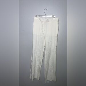 Ann Taylor Cream Straight Leg Pants